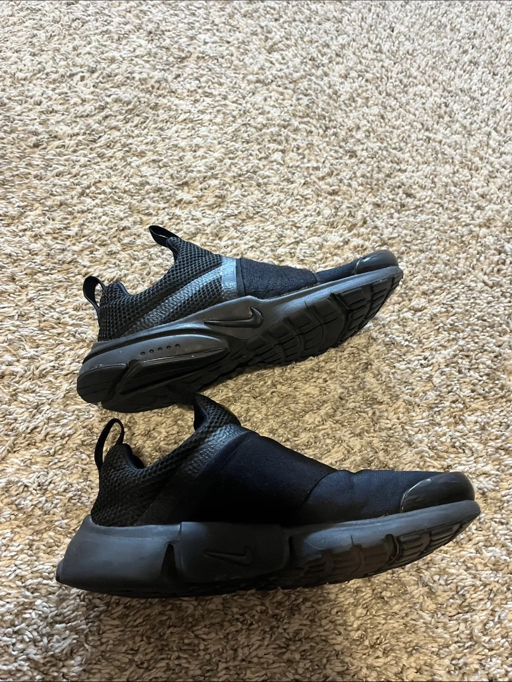 Nike All-Black Slip-On Athletic Sneakers